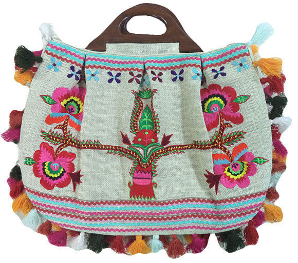 Bags - Summer Pom Pom Bag - Girl Intuitive - Moyna -