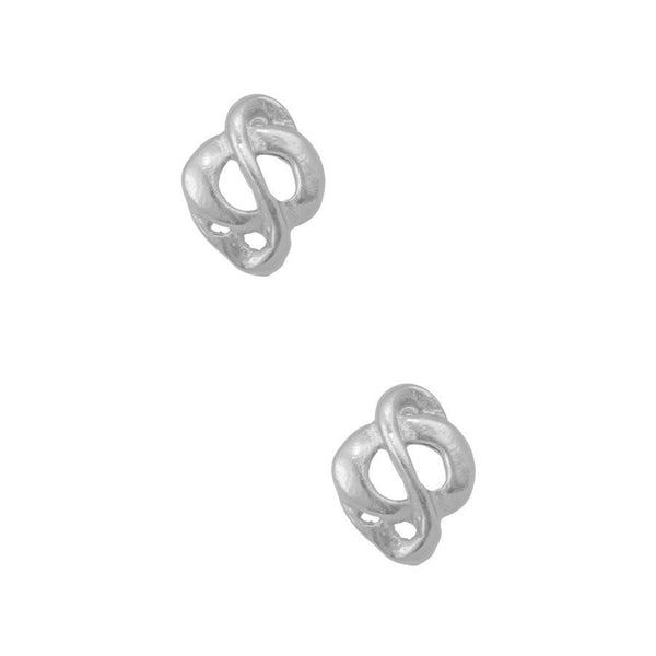 earrings - Karine Sultan Swirl Silver Stud Earrings - Girl Intuitive - Karine Sultan -