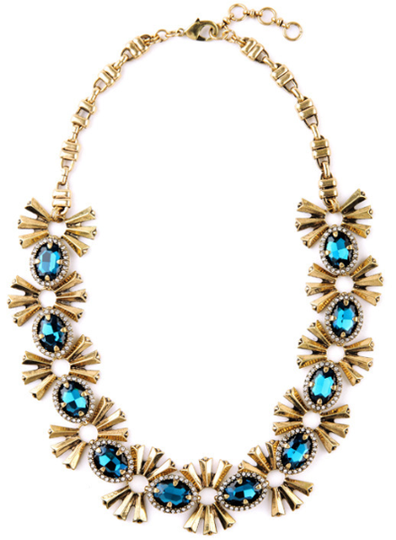 Necklace - Teal Gems Statement Necklace - Girl Intuitive - Girl Intuitive -