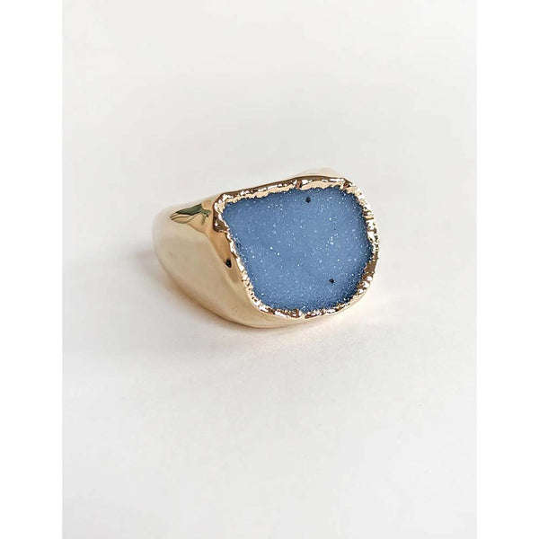 Ring - Thick Druzy Ring - Girl Intuitive - Nuance Jewelry -
