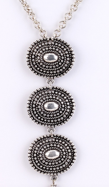 Necklace - Triple Pendant Turkish Necklace - Girl Intuitive - Island Imports -