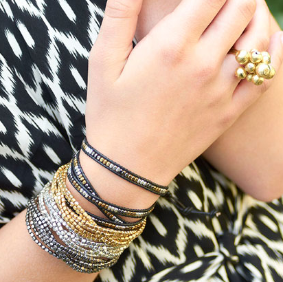 bracelet - Triple Plaited Cuff - Girl Intuitive - WorldFinds -