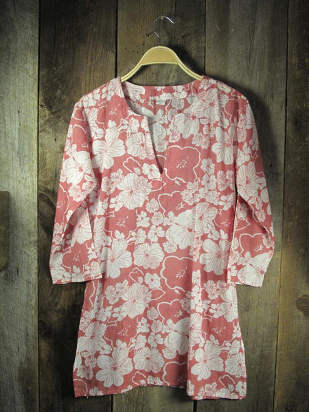 Tunic - Cotton Tunic Top in Rose Pink - Girl Intuitive - Nusantara -
