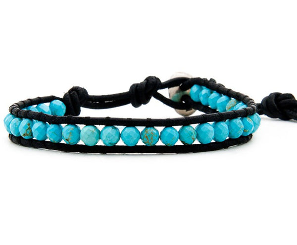 bracelet - Turquoise Single Wrap Bracelet - Girl Intuitive - China -
