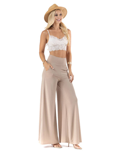 Pants - Urban X Solid Color Highwaisted Palazzo Pants - Girl Intuitive - Urban X -