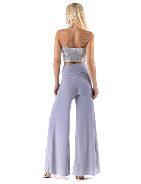 Pants - Urban X Solid Color Highwaisted Palazzo Pants - Girl Intuitive - Urban X -