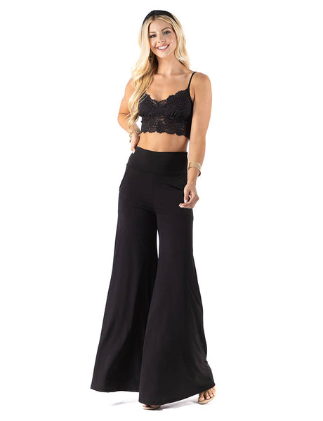 Pants - Urban X Solid Color Highwaisted Palazzo Pants - Girl Intuitive - Urban X -