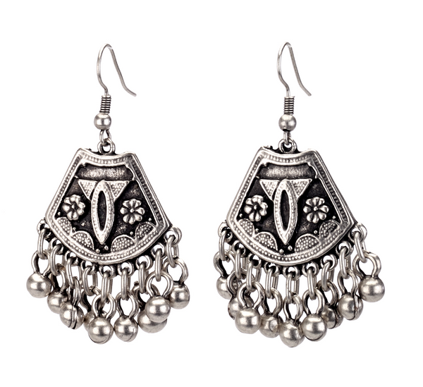 earrings - Vintage Turkish Ball Drop Earrings - Girl Intuitive - Island Imports -