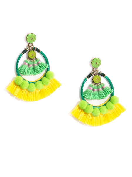 earrings - Wild Fringe Statement Earrings - Girl Intuitive - Zenzii -