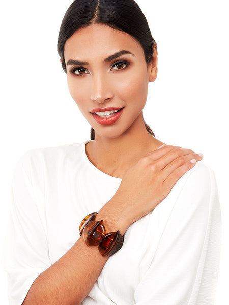 bracelet - Zenzii Chunky Resin Geometric Bracelet - Girl Intuitive - Zenzii -