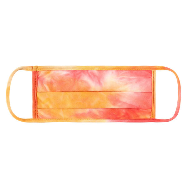 Mask - Tie Dye Reusable Pleated Face Masks for Adults - Girl Intuitive - MYS Wholesale Inc - One Pack / Orange