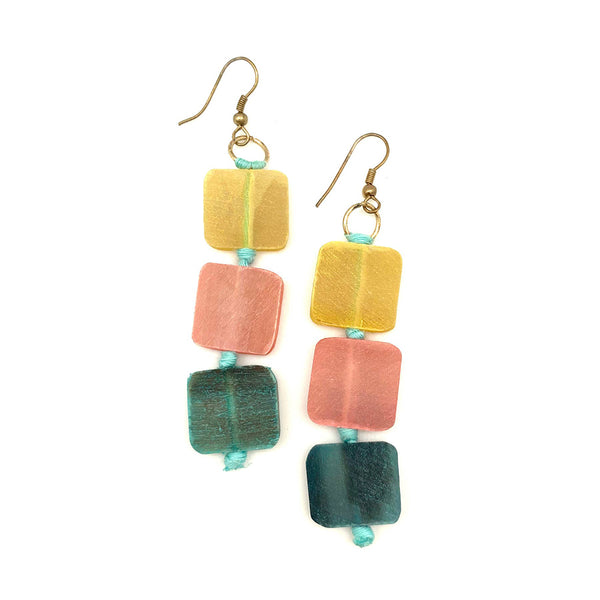 earrings - Anju Omala Pleasing Pastels Collection Earrings - Girl Intuitive - Anju Jewelry -