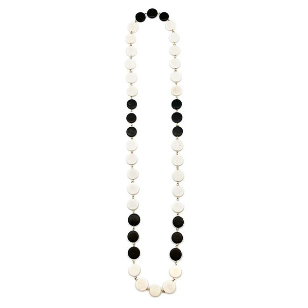 Necklace - Anju Omala Modern Monochrome Small Circles Necklace - Girl Intuitive - Anju Jewelry -