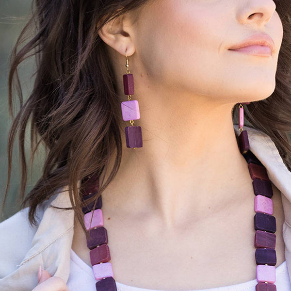 earrings - Anju Omala Primrose and Plum Collection Earrings - Girl Intuitive - Anju Jewelry -