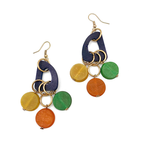 earrings - Anju Omala Rainbow Collection Earrings - Girl Intuitive - Anju Jewelry -