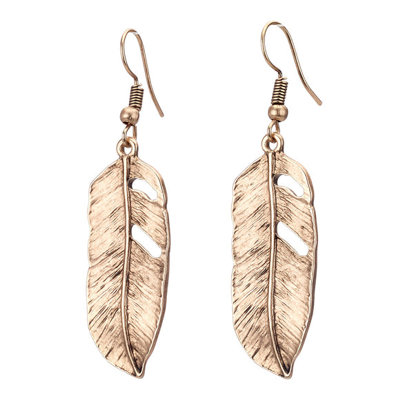 earrings - Silver Feather Earrings - Girl Intuitive - Island Imports -