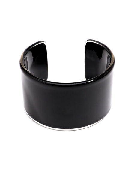 bracelet - Preppy and Polished Cuff - Girl Intuitive - Zenzii - Black