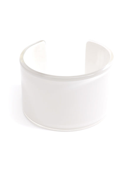bracelet - Preppy and Polished Cuff - Girl Intuitive - Zenzii - White