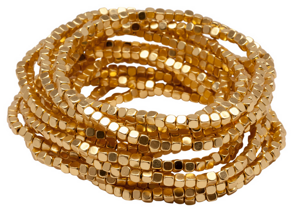 bracelet - Karine Sultan Beaded Stretch Bracelets - Girl Intuitive - Karine Sultan - Gold