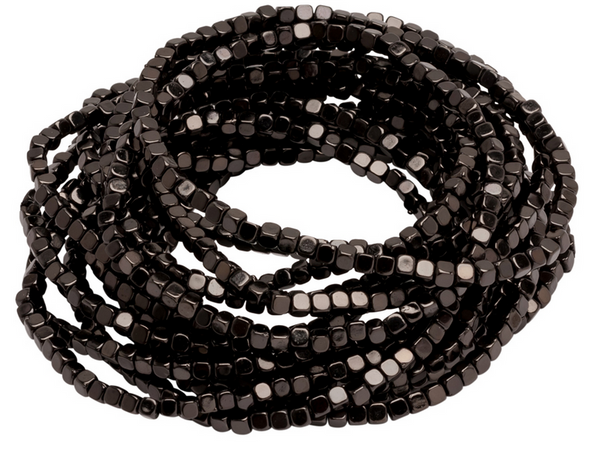 bracelet - Karine Sultan Beaded Stretch Bracelets - Girl Intuitive - Karine Sultan - Hematite