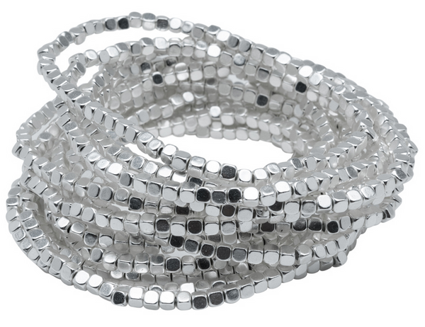 bracelet - Karine Sultan Beaded Stretch Bracelets - Girl Intuitive - Karine Sultan - Silver