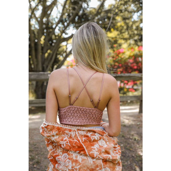 Bralette - Crochet Lace Longline Bralette - Girl Intuitive - Leto -
