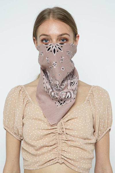 Scarves - Muted Color Bandana - Girl Intuitive - Leto - Pink