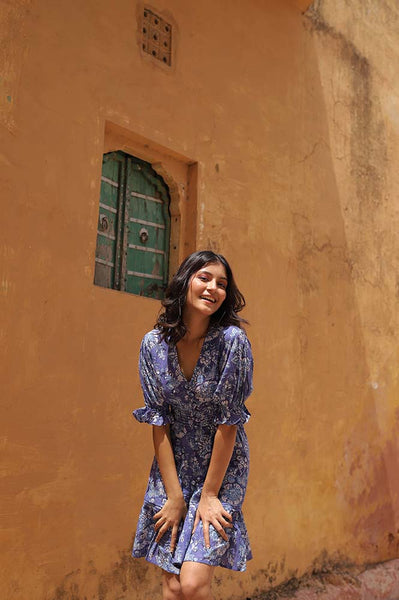 Bohemian Chameli Short Dress in Orchid – Girl Intuitive