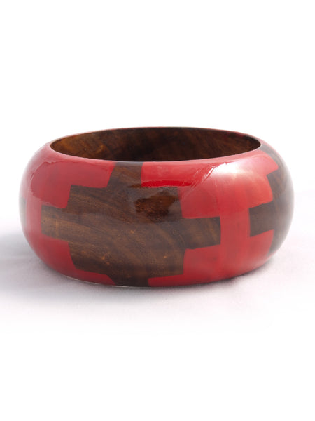 Fair trade - Wooden Wilderness Bangle - Girl Intuitive - Mata Traders -