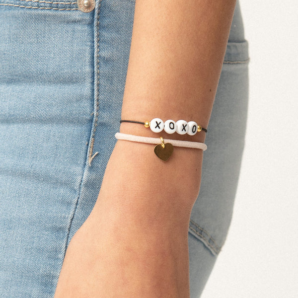 Hair - XOXO Elastic Hair Tie and Bracelet By Lilla - Girl Intuitive - By Lilla -