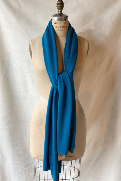 Scarves - Dolma Cashmere Travel Solid Scarf - Girl Intuitive - Dolma - Teal
