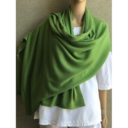 Scarves - Dolma Cashmere Travel Solid Scarf - Girl Intuitive - Dolma - Green