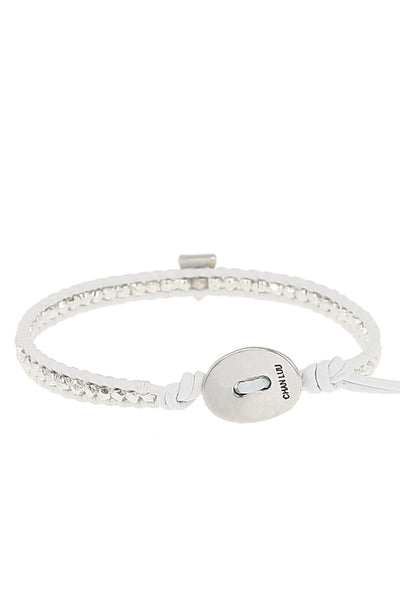bracelet - Chan Luu MOP Triangle White Wrap Bracelet - Girl Intuitive - Chan Luu -