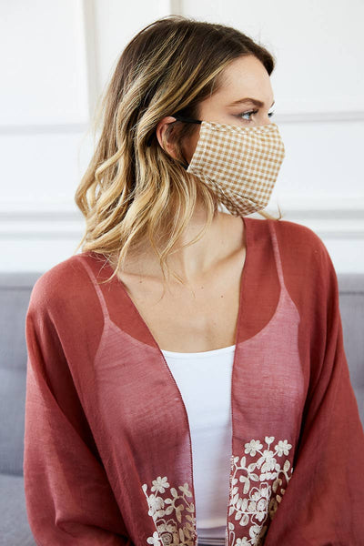 Mask - Reusable Checkered Facemask - Girl Intuitive - Leto -