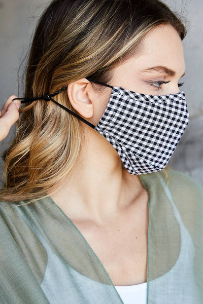 Mask - Reusable Checkered Facemask - Girl Intuitive - Leto -