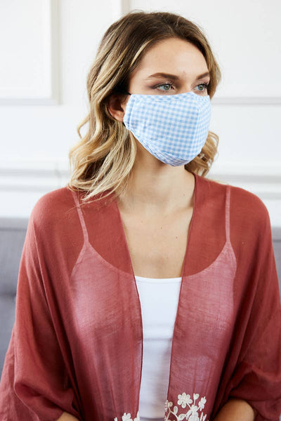 Mask - Reusable Checkered Facemask - Girl Intuitive - Leto -