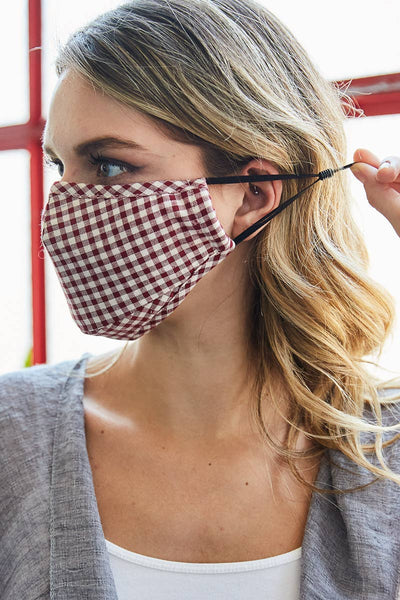 Mask - Reusable Checkered Facemask - Girl Intuitive - Leto -
