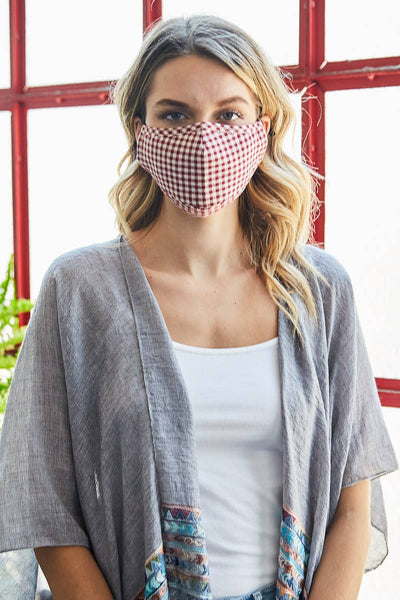 Mask - Reusable Checkered Facemask - Girl Intuitive - Leto -