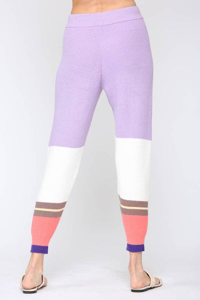 Pants - Color Block Knit Pants - Girl Intuitive - Fate -