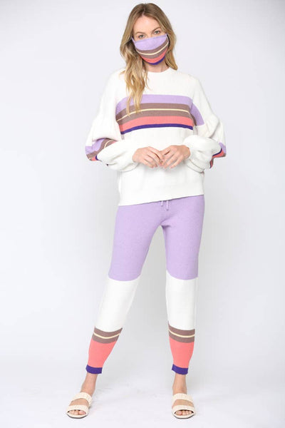 Pants - Color Block Knit Pants - Girl Intuitive - Fate -