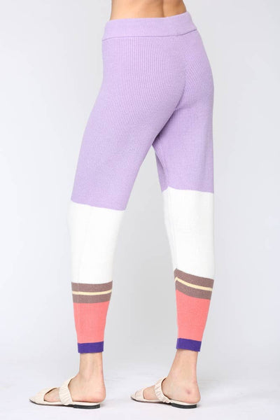 Pants - Color Block Knit Pants - Girl Intuitive - Fate -