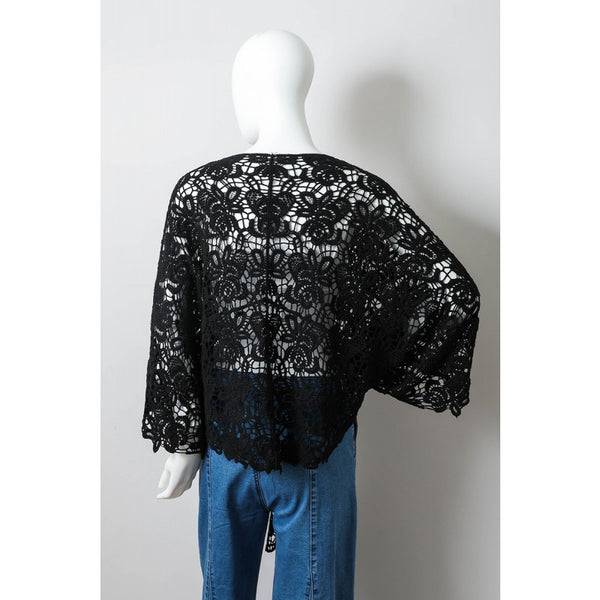 Kimono - Crochet Floral Petal Kimono Wrap - Girl Intuitive - Leto -