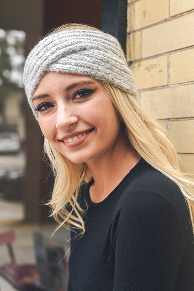 Headband - Cross Over Knit Headband - Girl Intuitive - Leto -