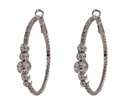 earrings - Crystal Hoop Earrings - Girl Intuitive - Pin & Tube -