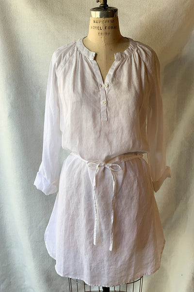 Dresses - Dolma Linen Shirtdress - Girl Intuitive - Dolma - S / White