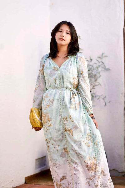 Dresses - Dolma Liezl Maxi Dress Ombre Mint Green - Girl Intuitive - Dolma -