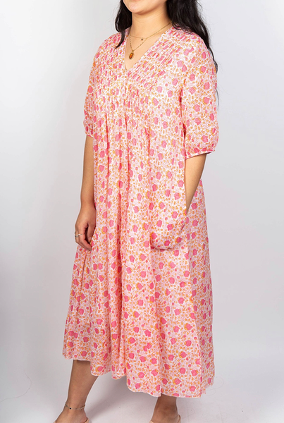 Dresses - Dolma Skye Dress Ivory-Pink - Girl Intuitive - Dolma -