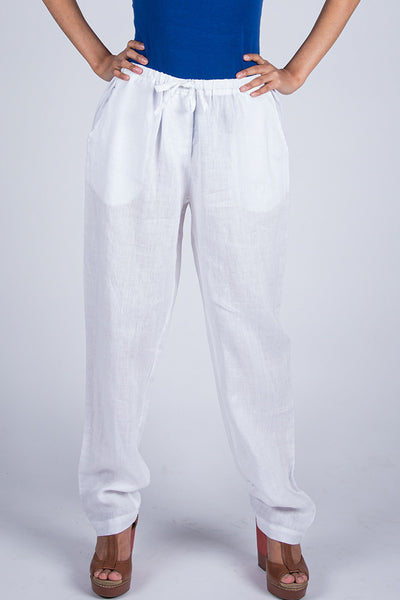 Pants - Dolma Slim Cut Linen Pants - Girl Intuitive - Dolma -