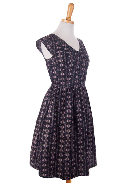 Dresses - Aurora V-Neck Dress Black - Girl Intuitive - Mata Traders -