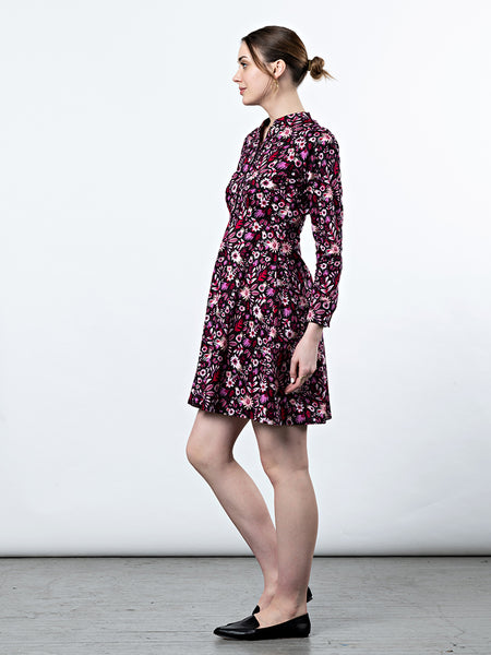 Dresses - Mata Traders Mandarin Shirtdress Fuchsia - Girl Intuitive - Mata Traders -